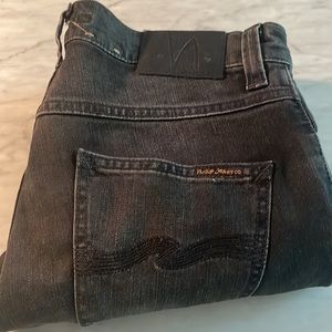 Nudie Jeans - Grim Tim - Washed Black - Hemmed